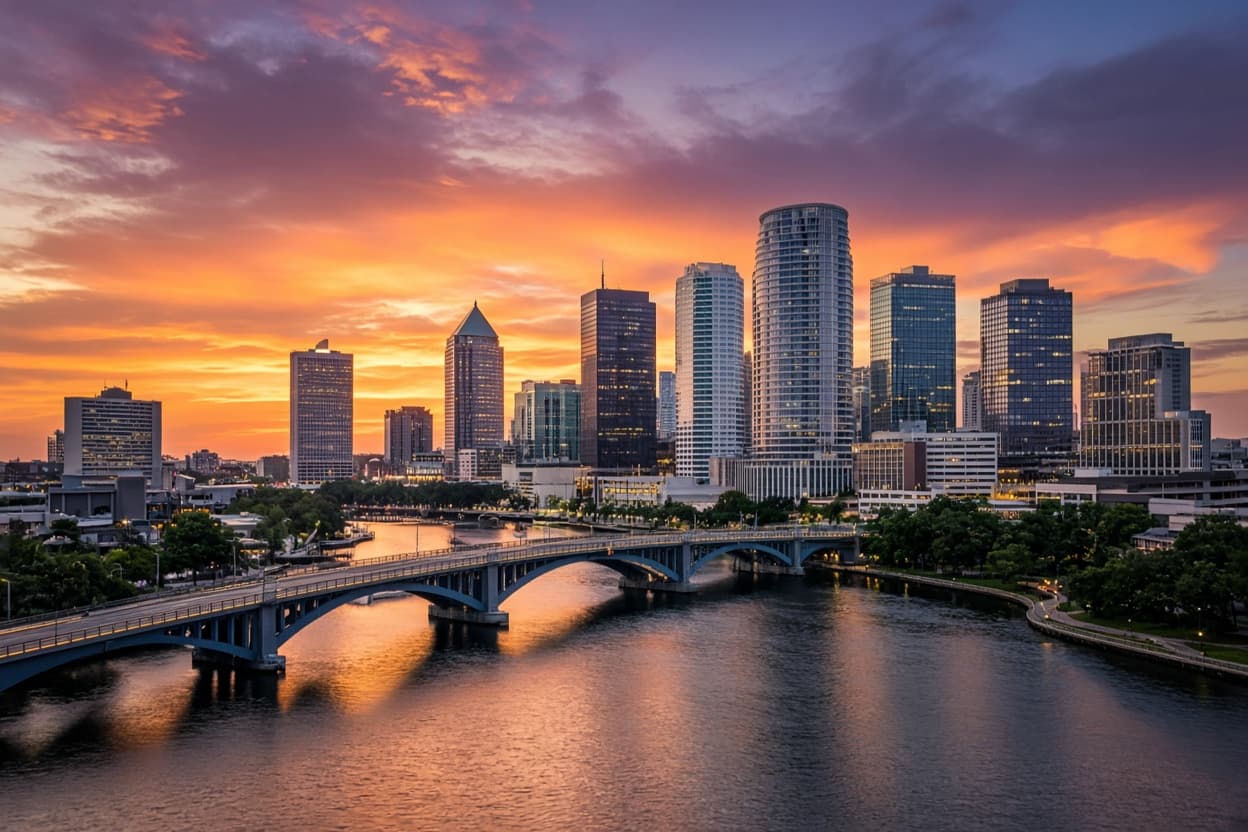 Photo: Tampa cityscape representing the local area served